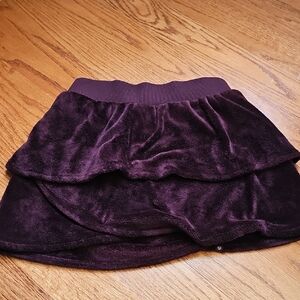 Athleta Deep Purple Velvet Mini Skirt